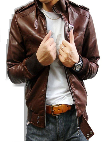 Custom Made Leather Jacket Noora Mens 100% Pure Leather Jacket Slim Fit