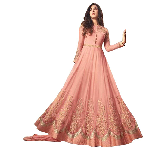 Women's Net Embroidered Stylish Gown – Bishwa Bazaar