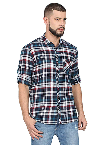 100% Cotton Slim Fit Casual Shirts for Men Full Sleeves