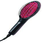 Straight Ceramic Hair Straightening Brush, Black  or Pink